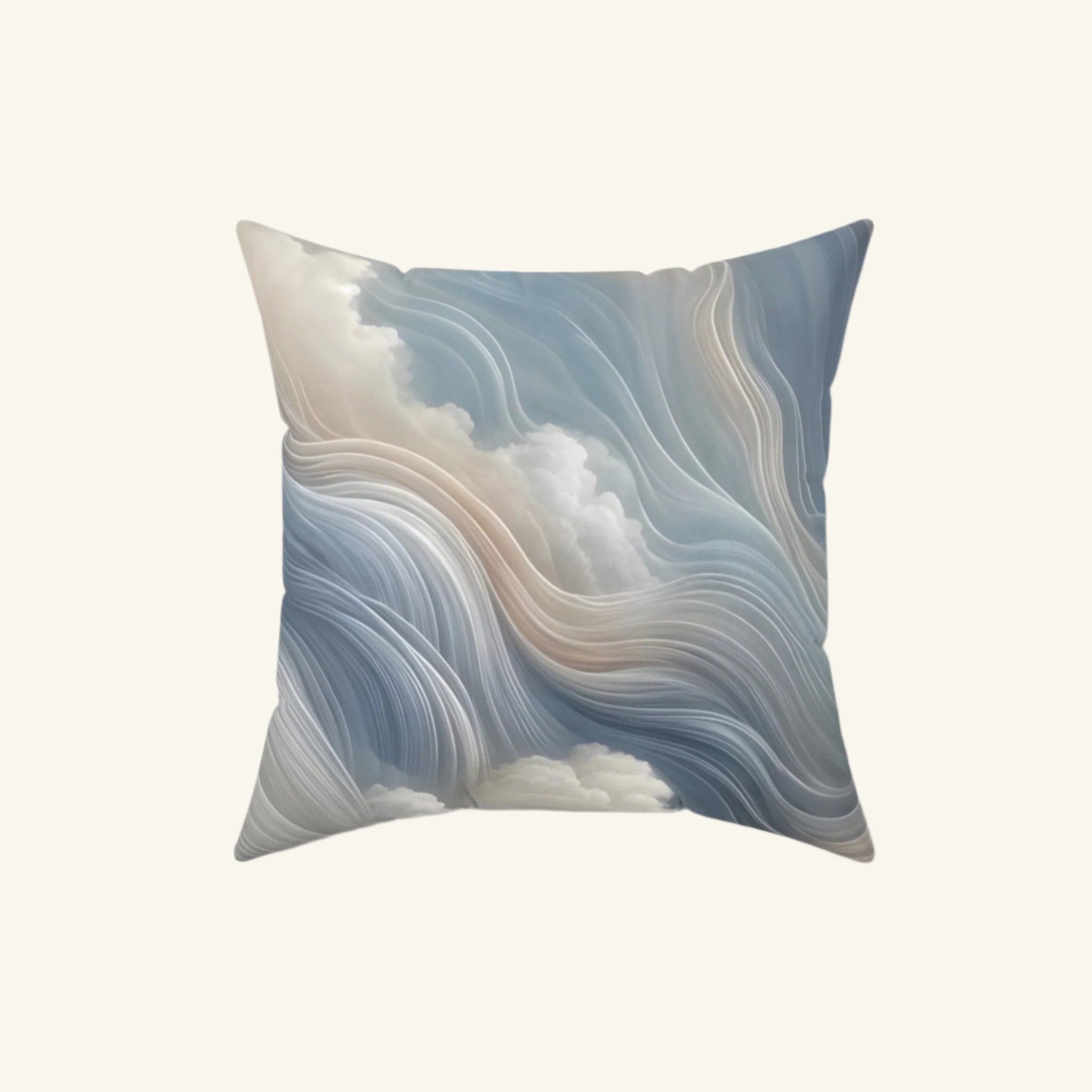 Flows of Angel Hair – Sensory Pillow 16" × 16"