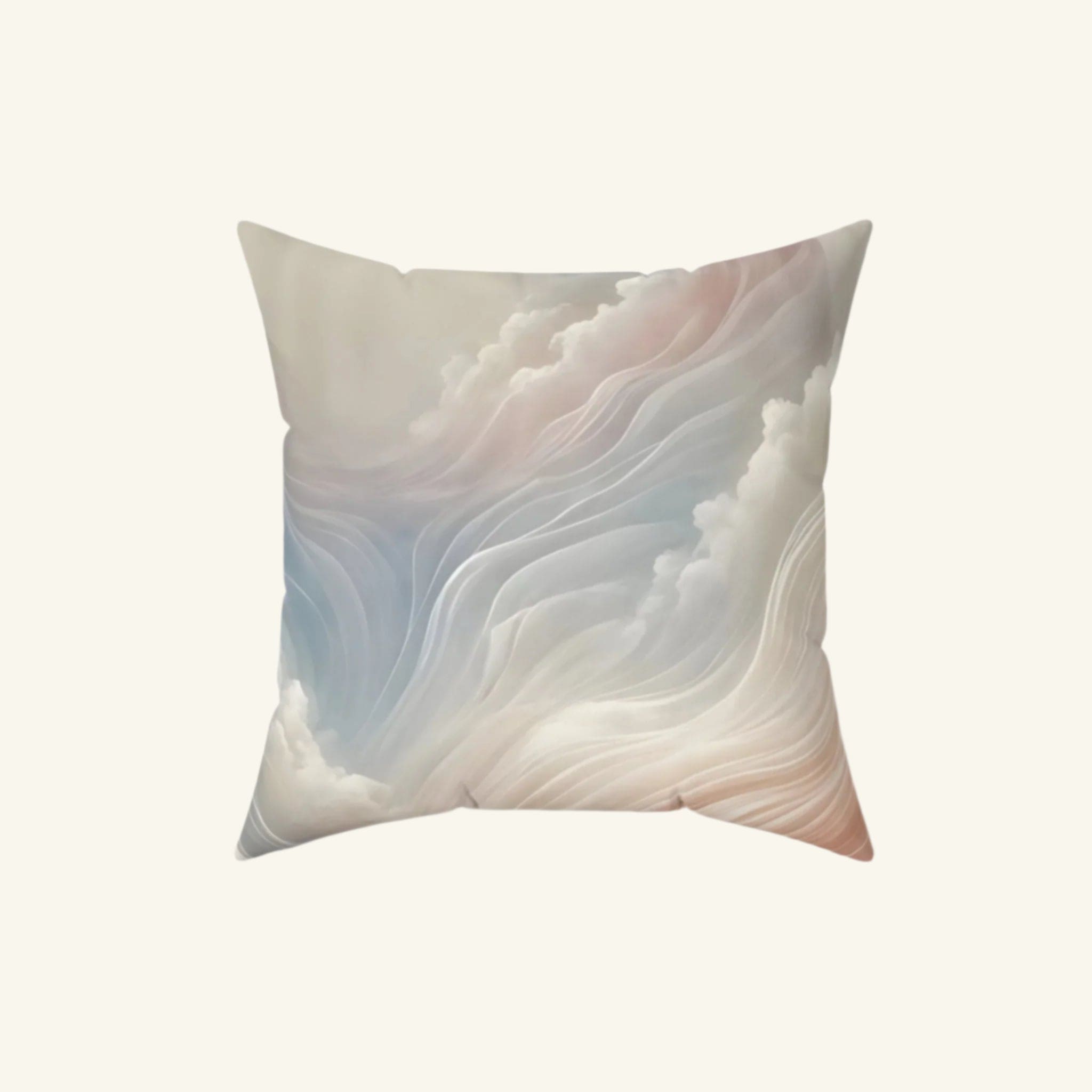 Flows of Angel Hair – Sensory Pillow 16" × 16"