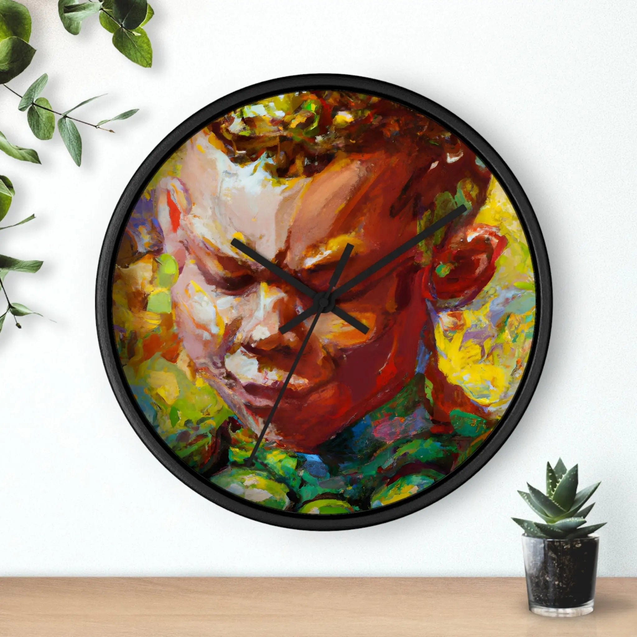 Furflux — Silent Wall Clock Black / Black / 10"