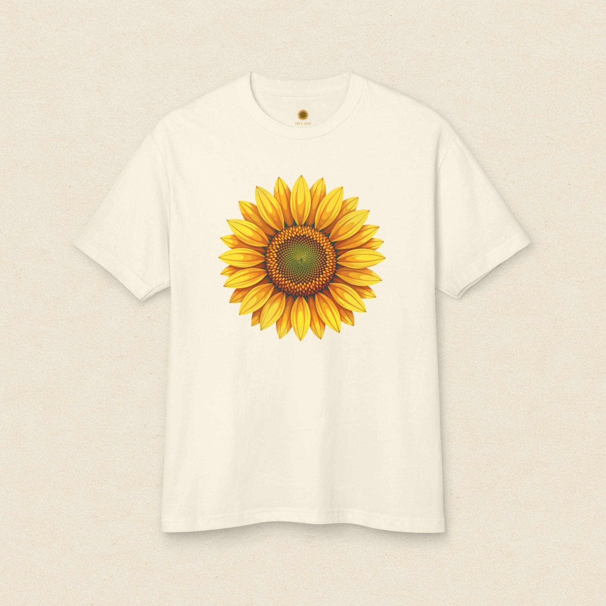 Golden Bloom Sunflower Tee Ivory Calm / S