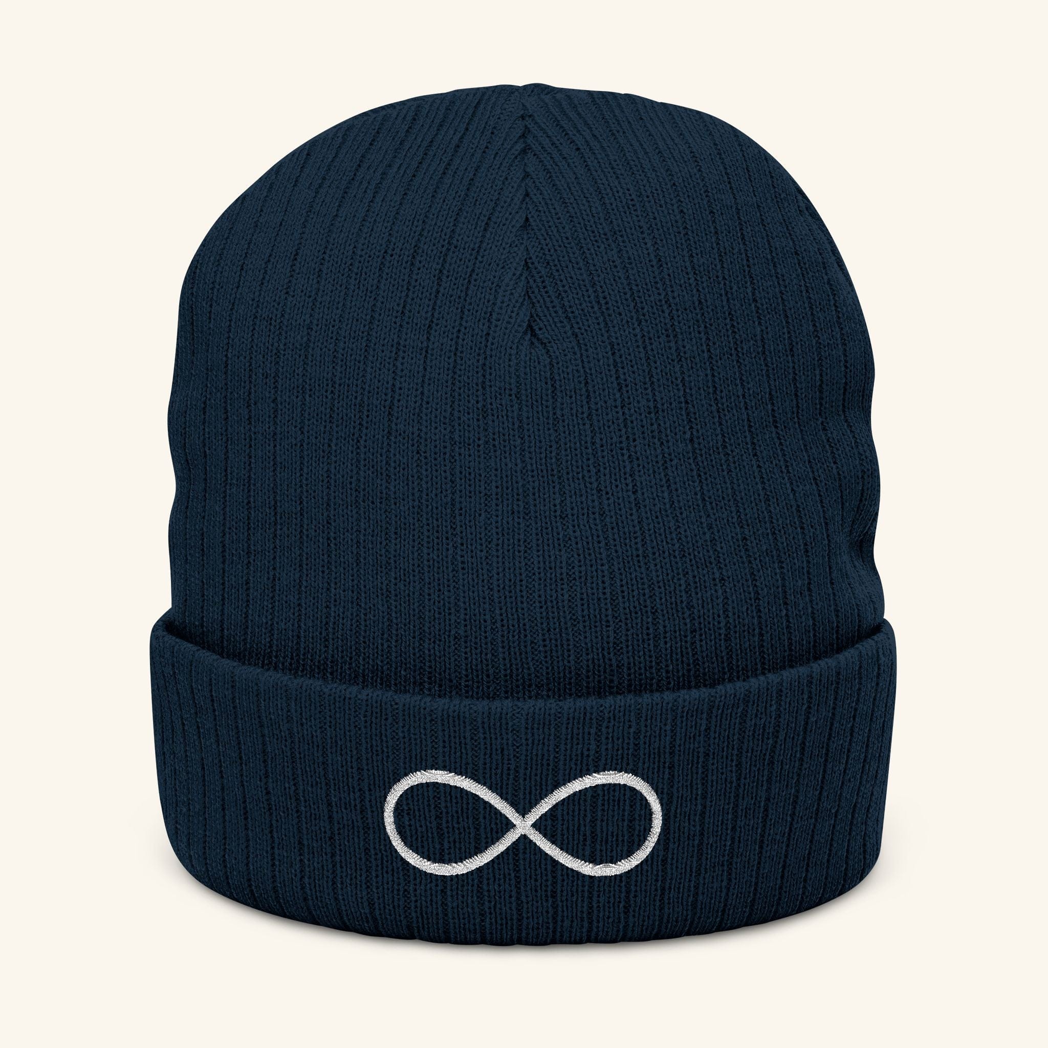 Infinity Embroidered Beanie One size / Storm Blue