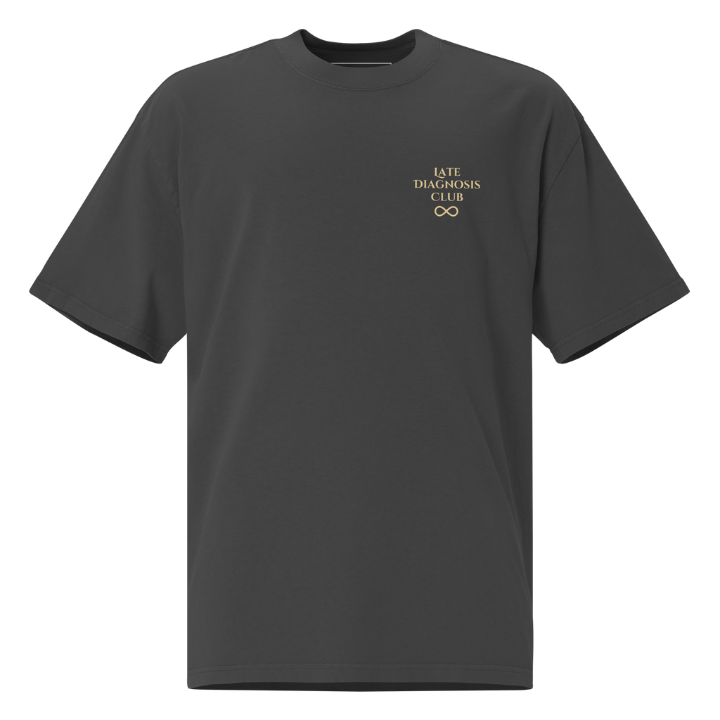 Late Diagnosis Club T‑Shirt (Sensory-Considerate) - heyasd.com