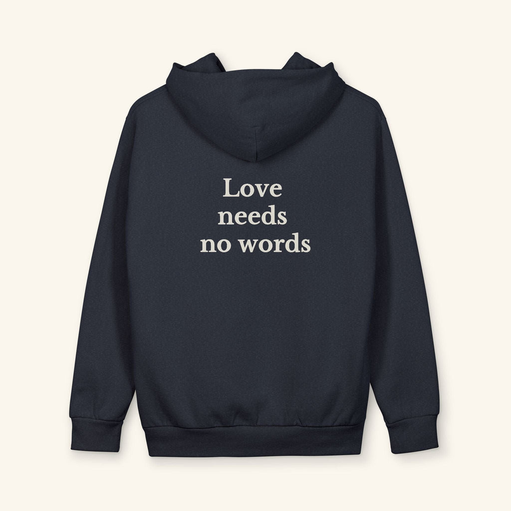 Love Needs No Words Hoodie — Sensory-Friendly Autism Awareness Pullover