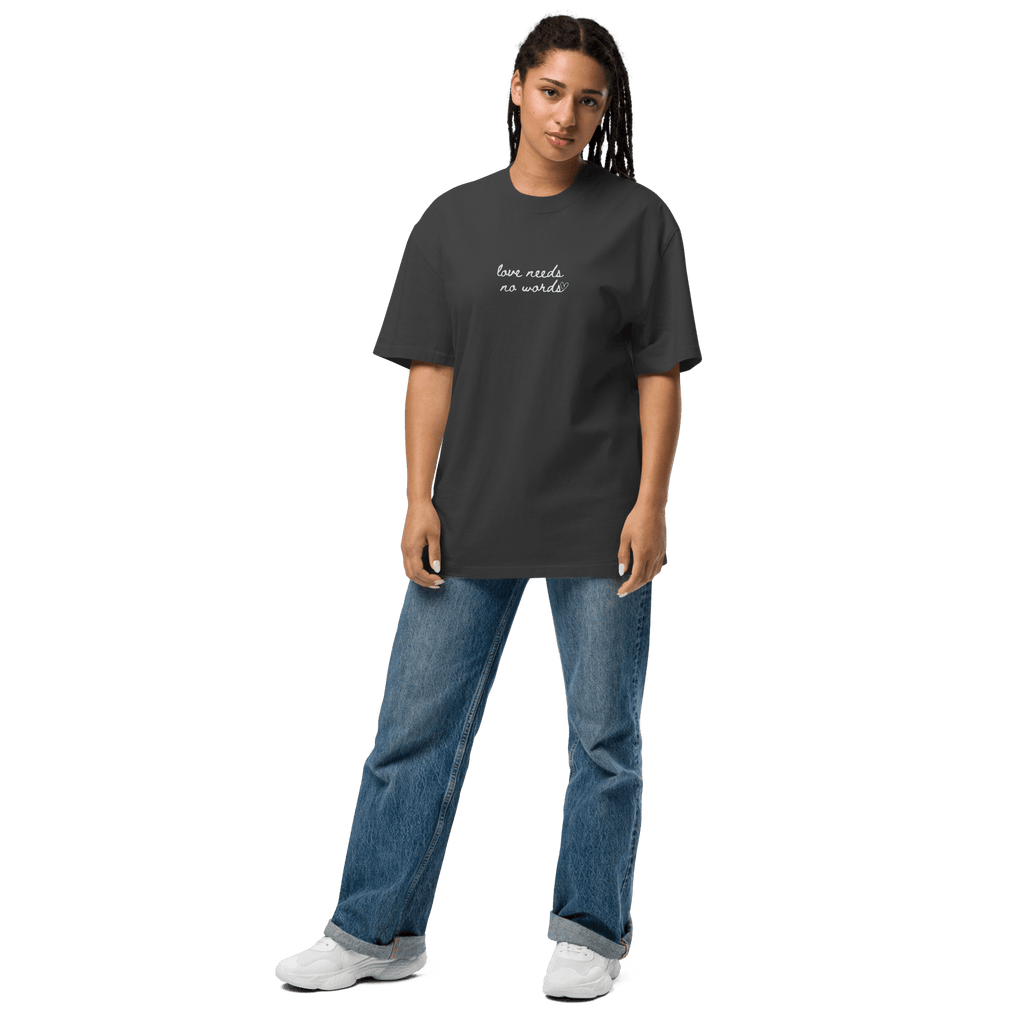 Love Needs No Words Minimalist Tee - heyasd.com