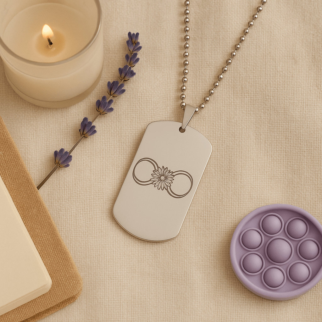 Mark of ASD - Autism Infinity Tag Necklace