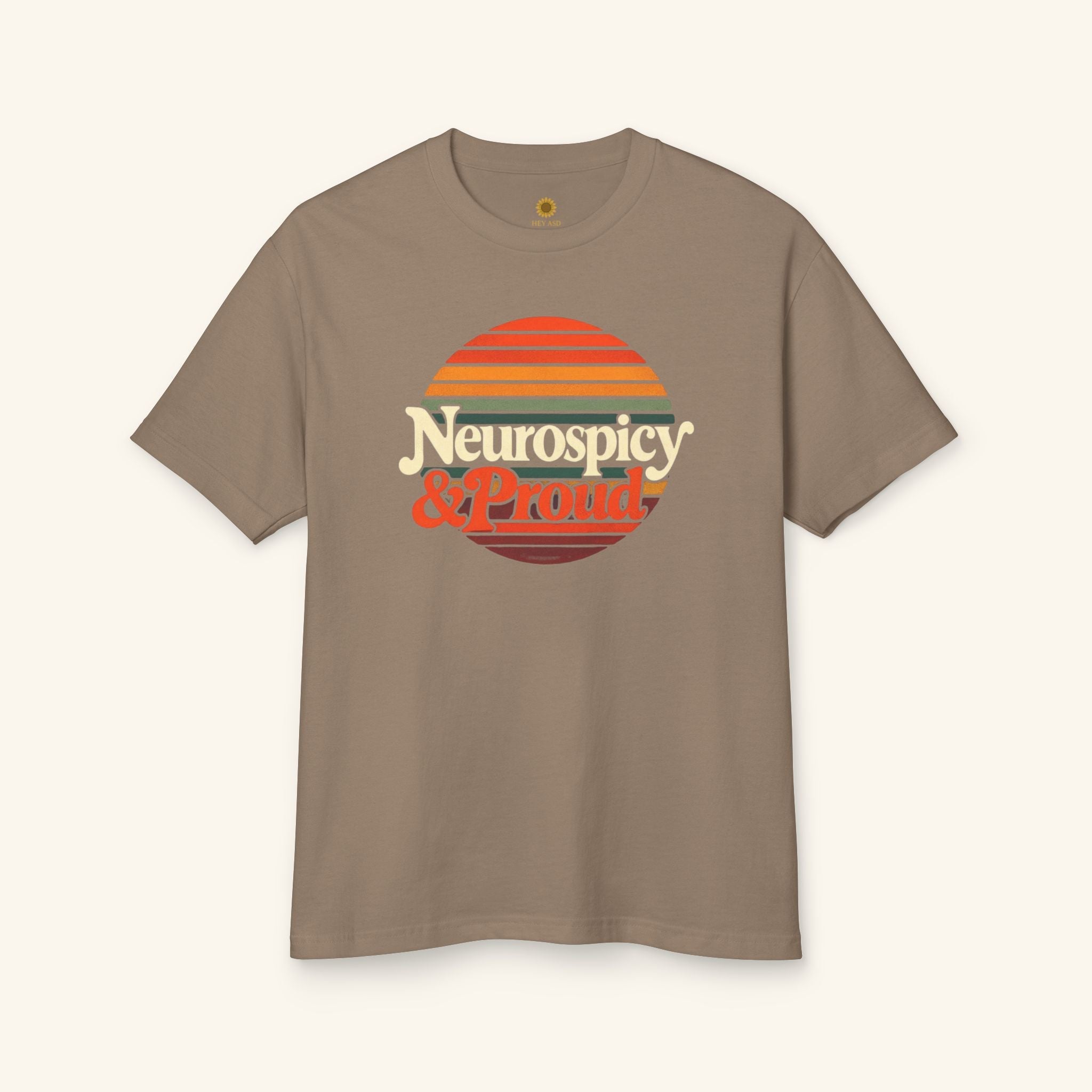 Neurospicy & Proud T-Shirt Earthstone / S