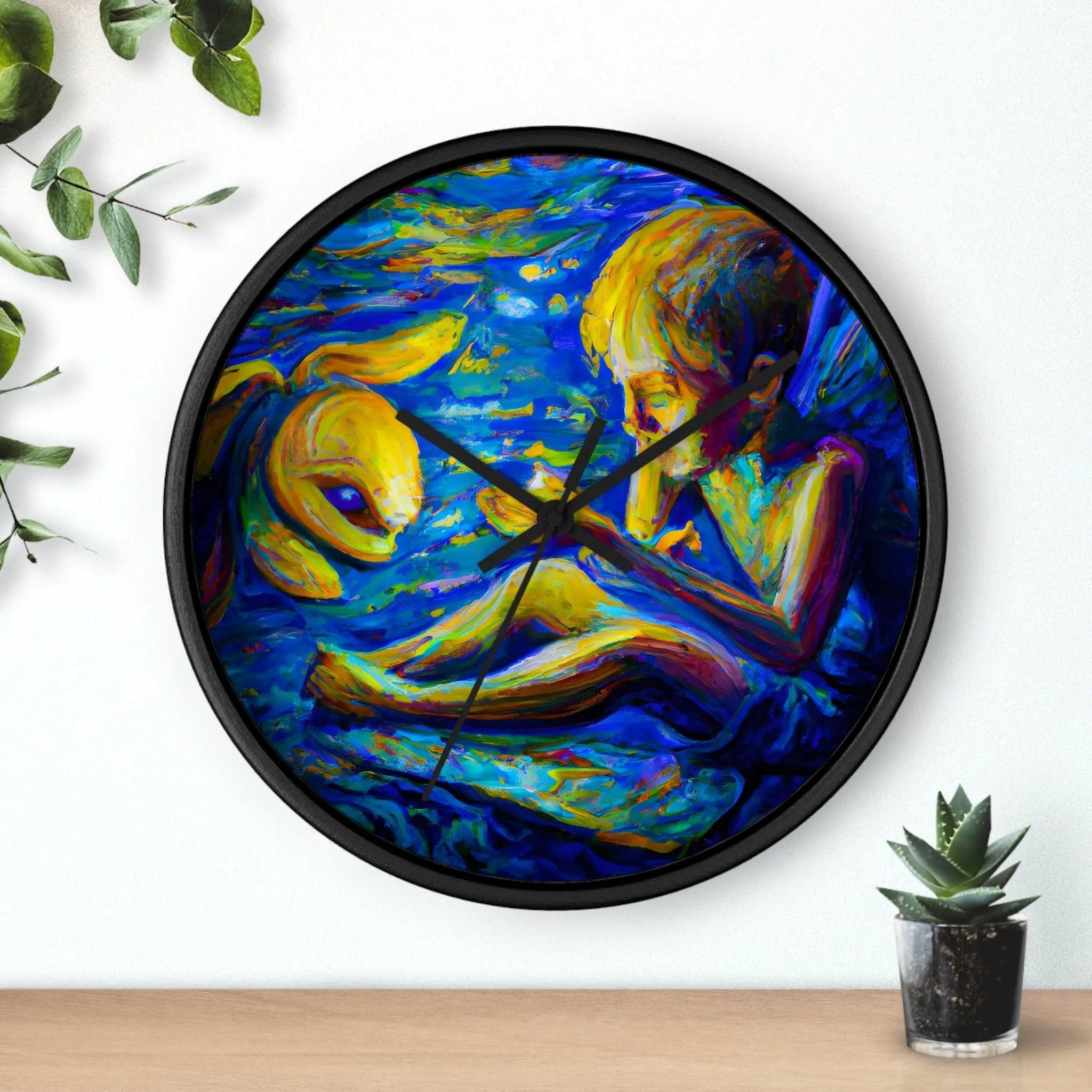 Nogon — Silent Wall Clock Black / Black / 10"