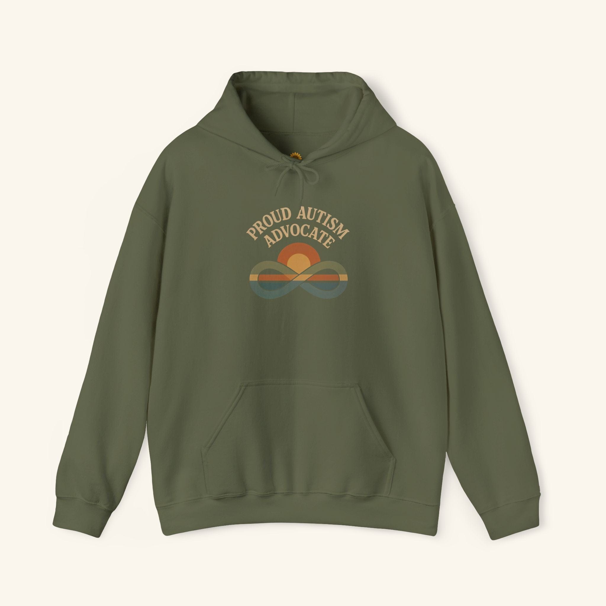 Proud Autism Advocate Hoodie Olive Earth / S