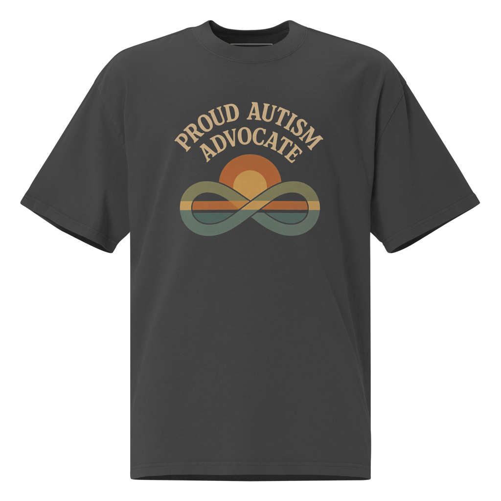 Proud Autism Advocate T-Shirt Charcoal Fade / S