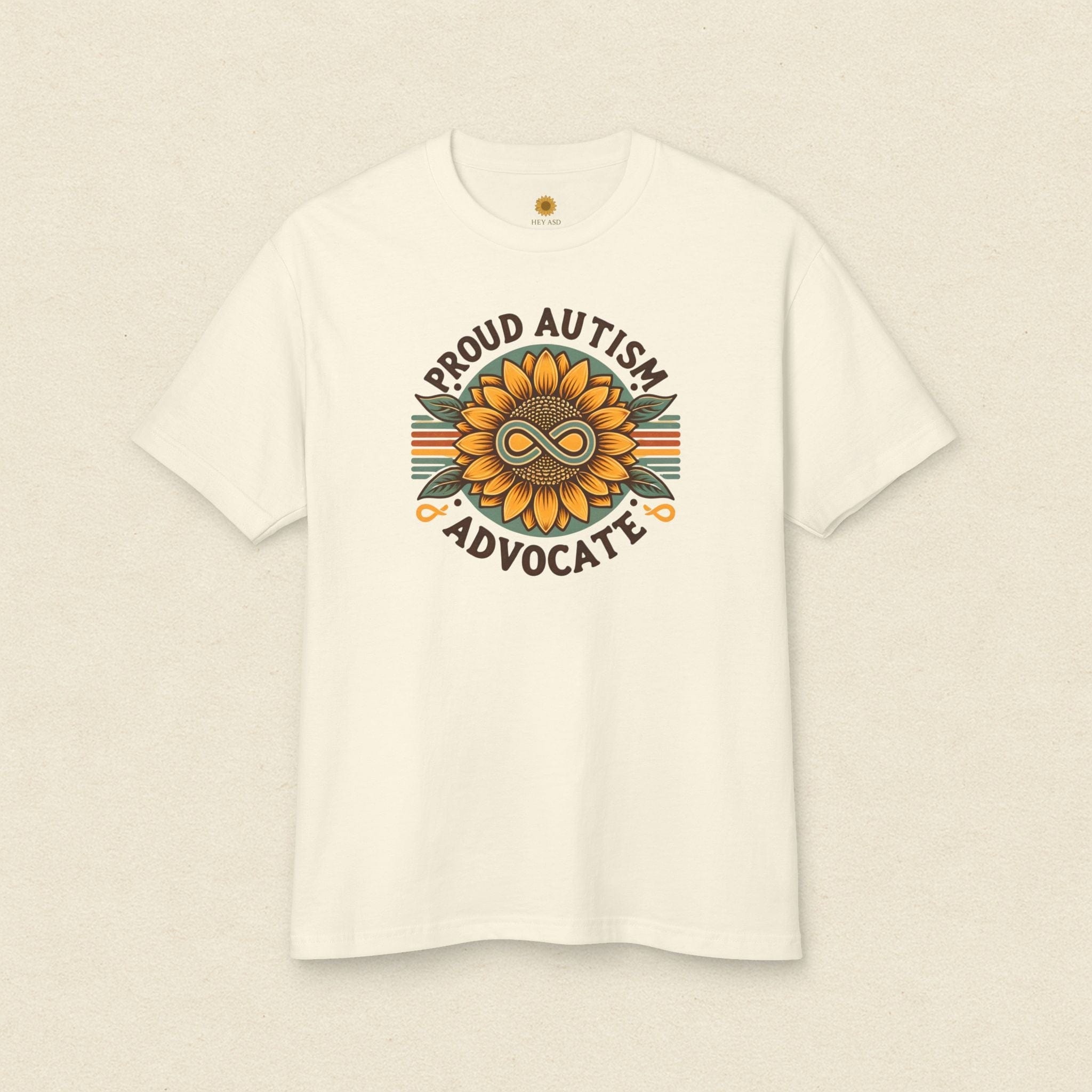 Proud Autism Advocate Tee – Sunflower Ivory Calm / S
