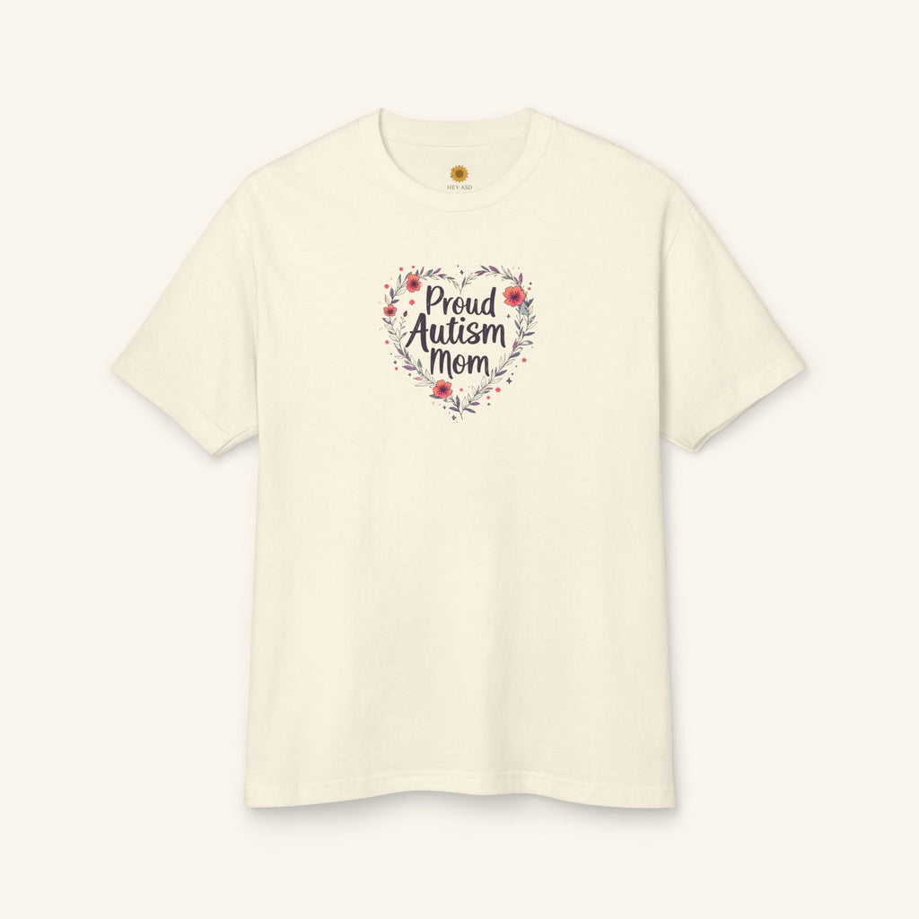 Proud Autism Mom Tee – Autism Awareness T-Shirt Faded Cream / S