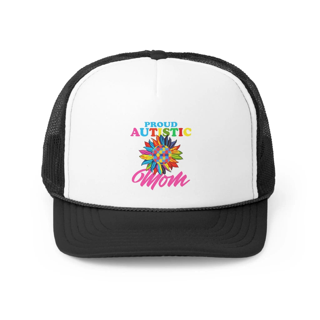 Proud Autistic Mom Hat Black / One size