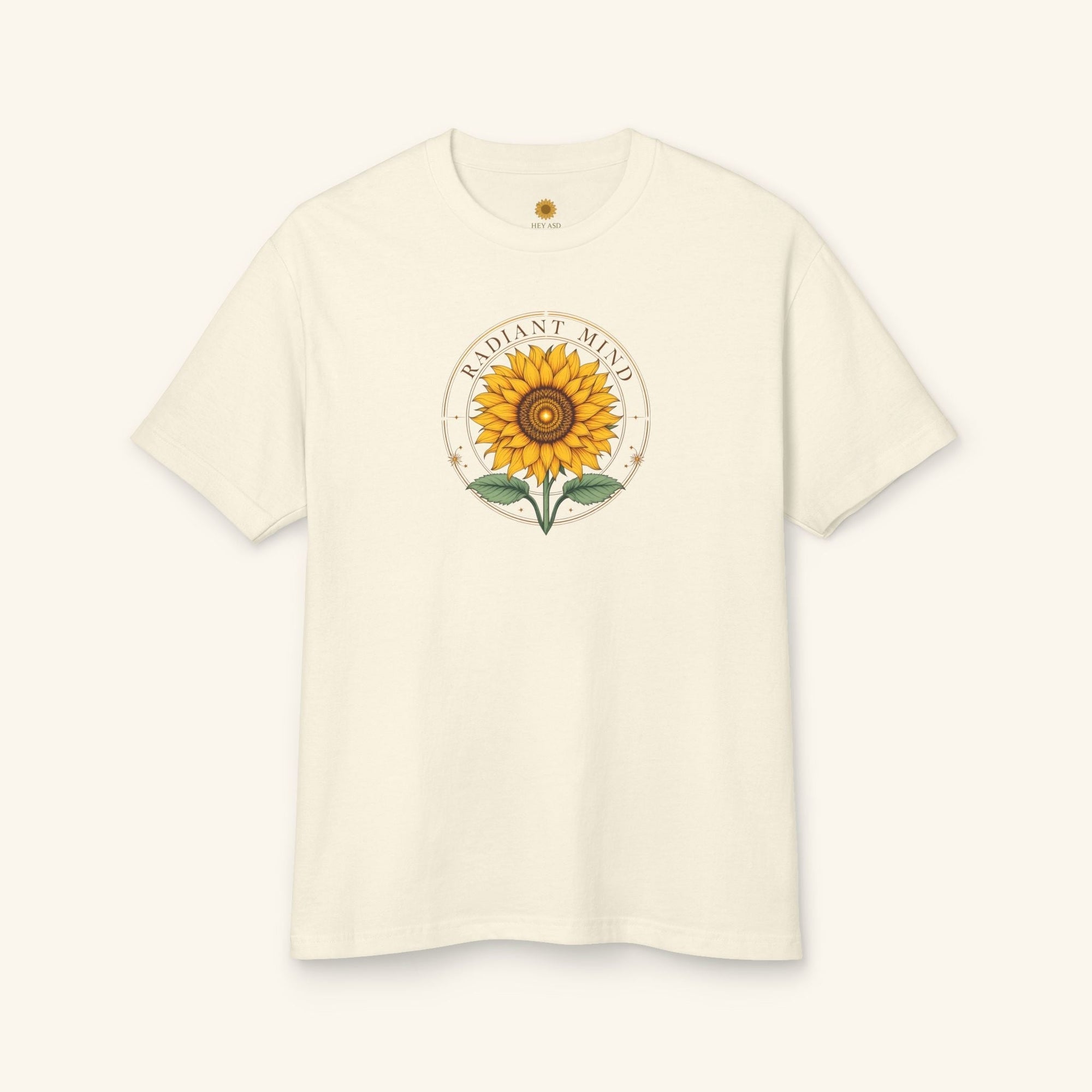 Radiant Mind Sunflower Tee Ivory Calm / S