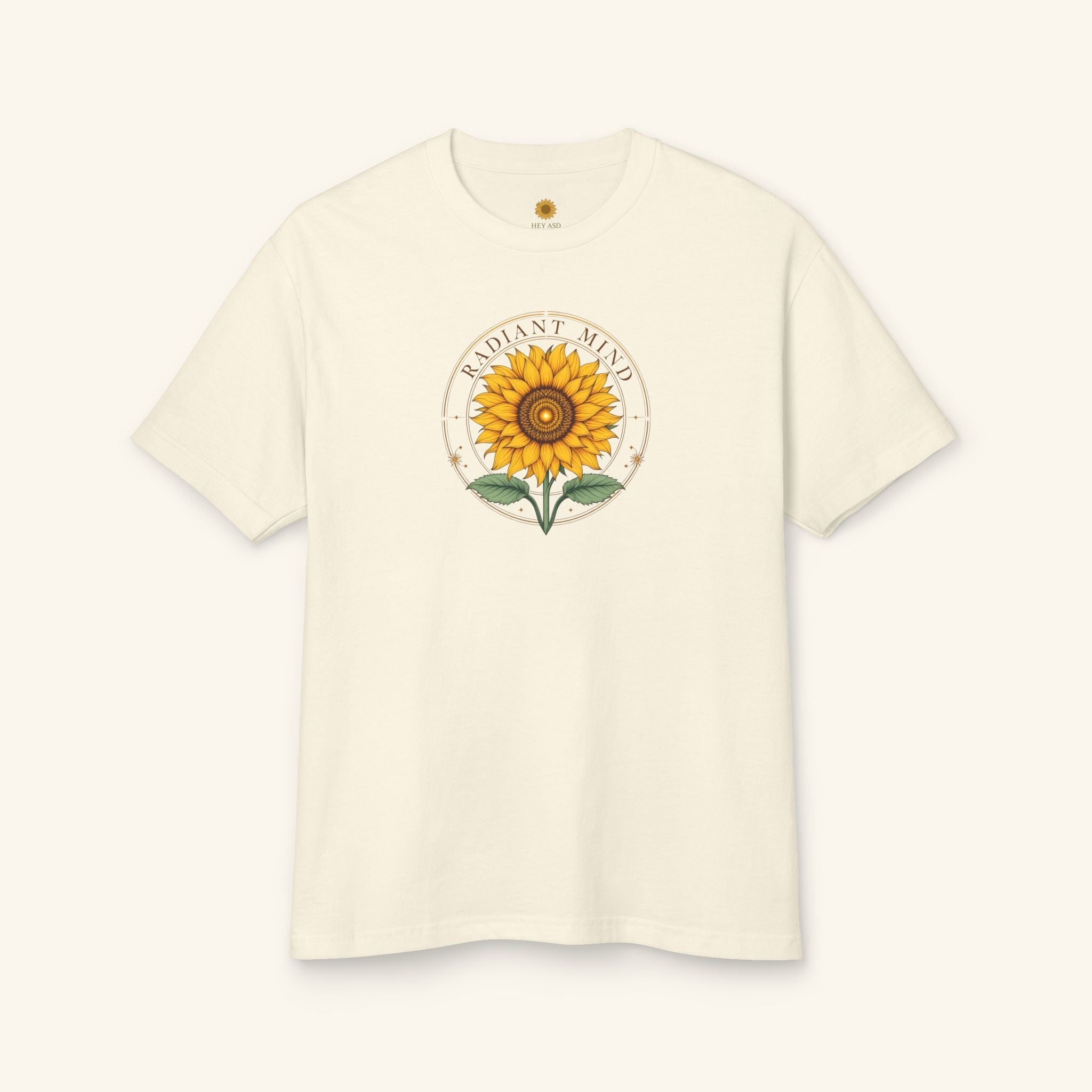 Radiant Mind Sunflower Tee Ivory Calm / S