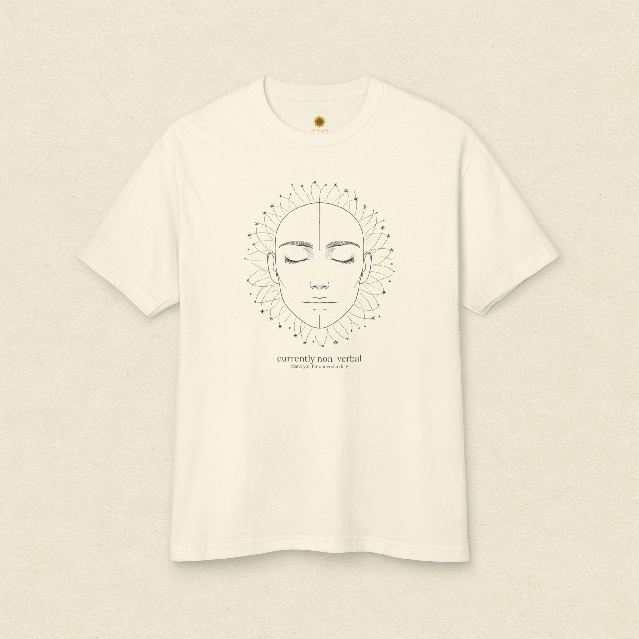 Silent Strength - Currently Non-Verbal Autism Tee Ivory Calm / S