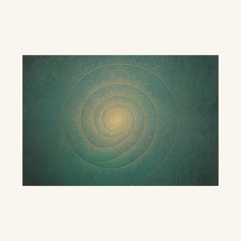 Spiral of Becoming — Autistic Artwork 48″ x 32″ (Horizontal) / 1.25"