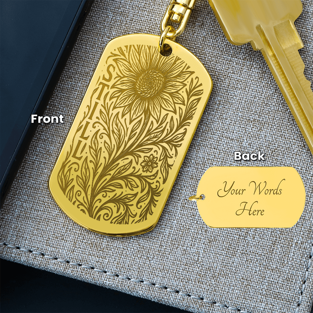 STILL Engraved Tactile Keyring Gold / Yes