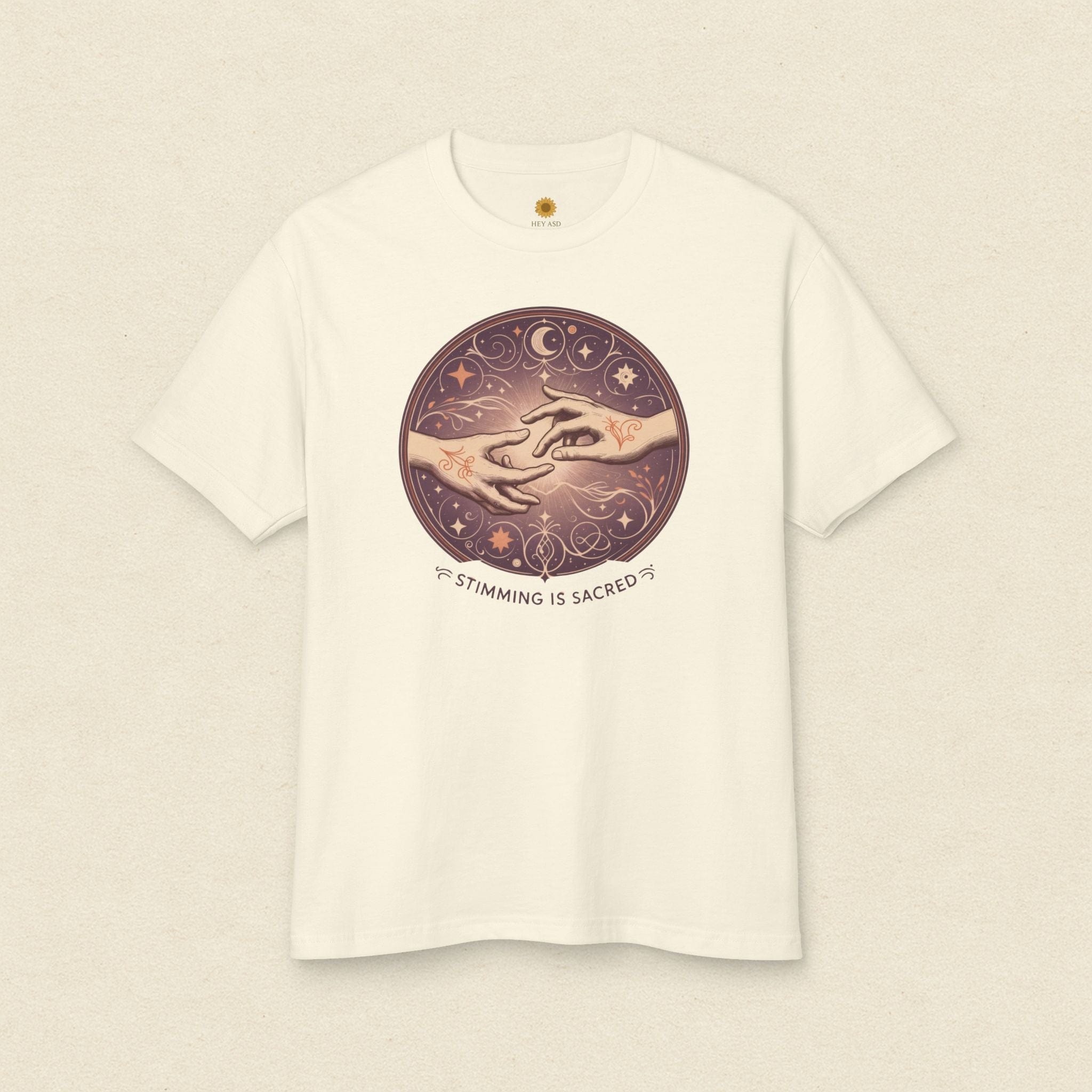 Stimming Is Sacred Autism Tee Ivory Calm / S