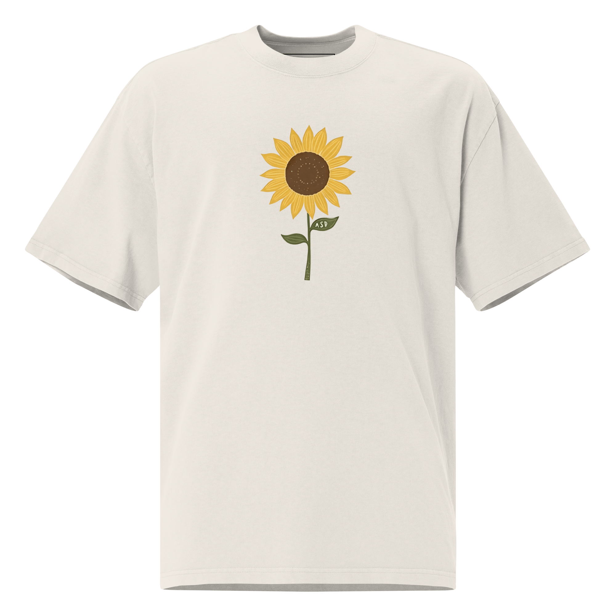 Sunflower Autism T-Shirt – Sensory-Friendly Bone Wash / S