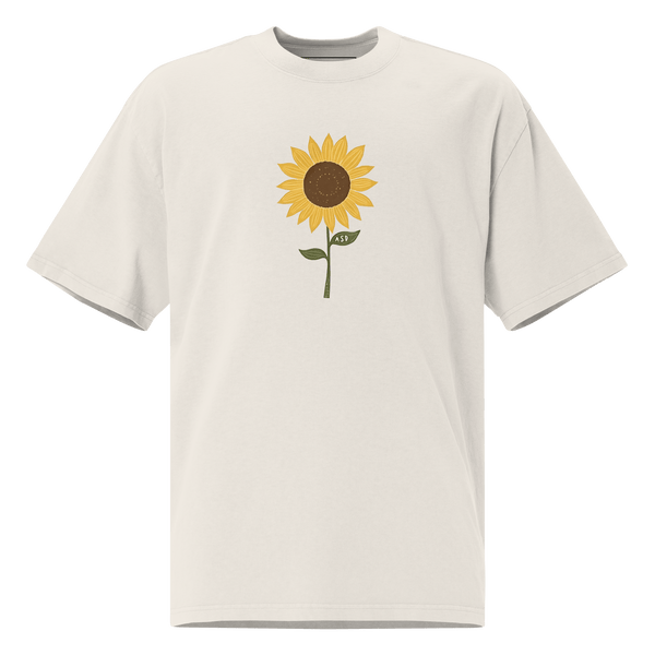 Sunflower Autism T-Shirt – Sensory-Friendly Bone Wash / S