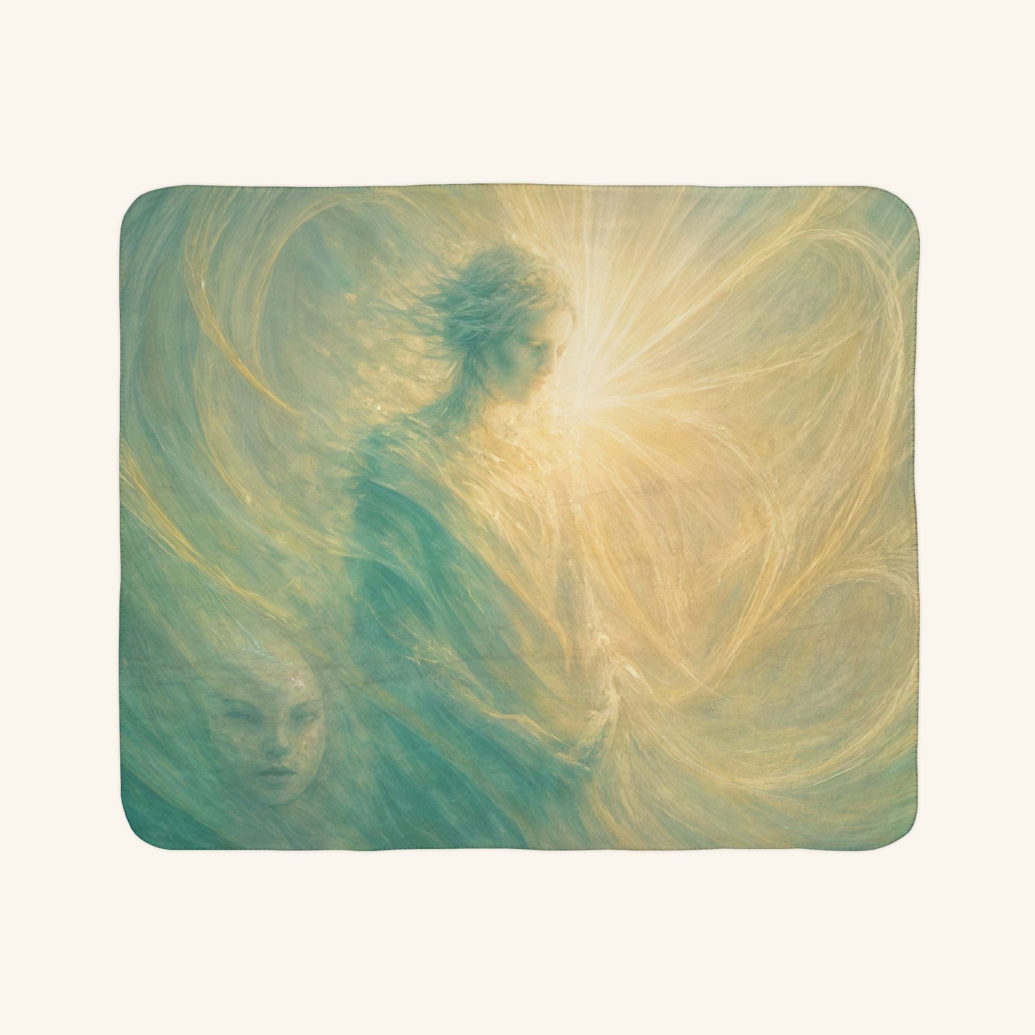 The Autism Sensory Blanket - Coming Home 50" × 60" (Everyday Throw) / Beige