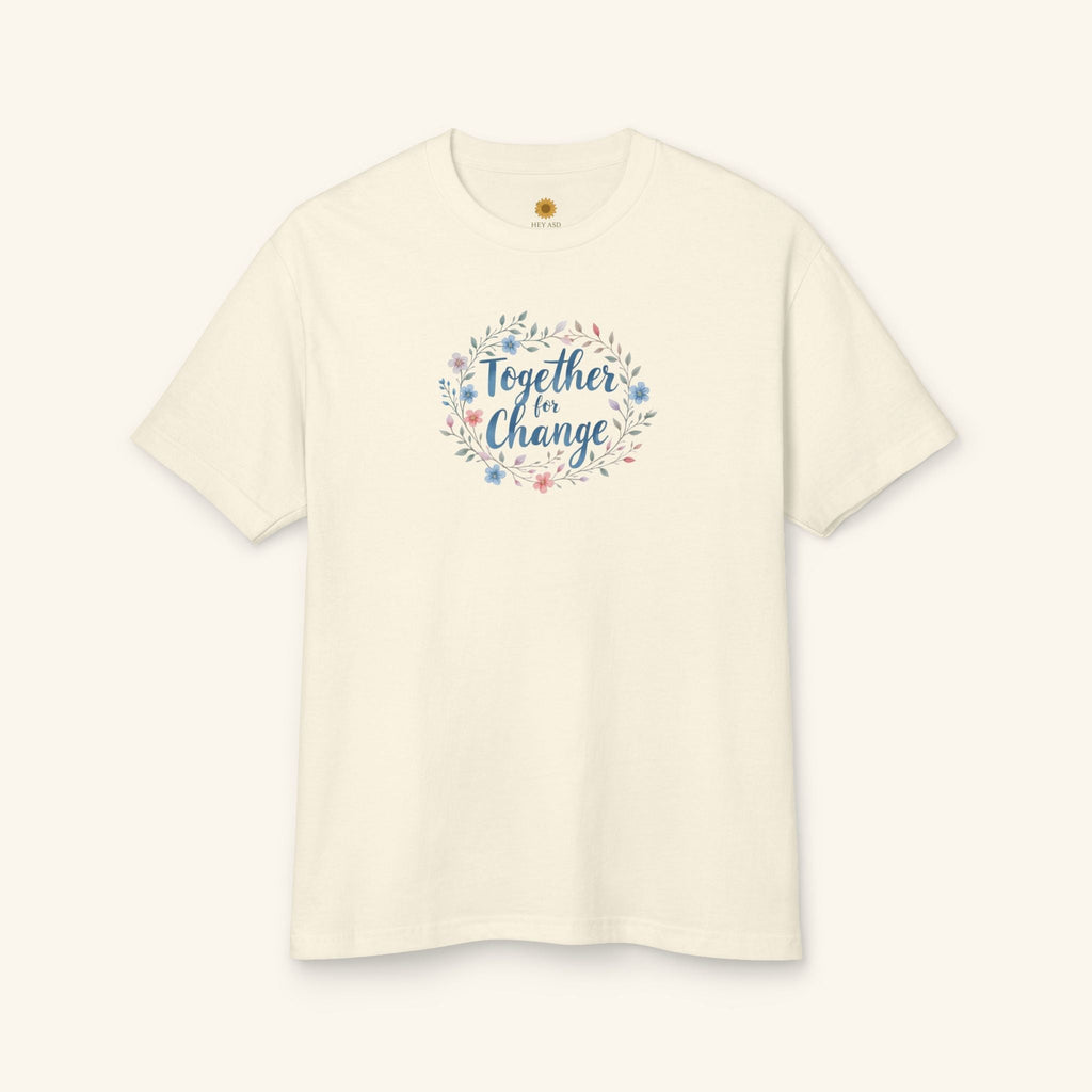 Together for Change – Autism Awareness T-Shirt Ivory Calm / S