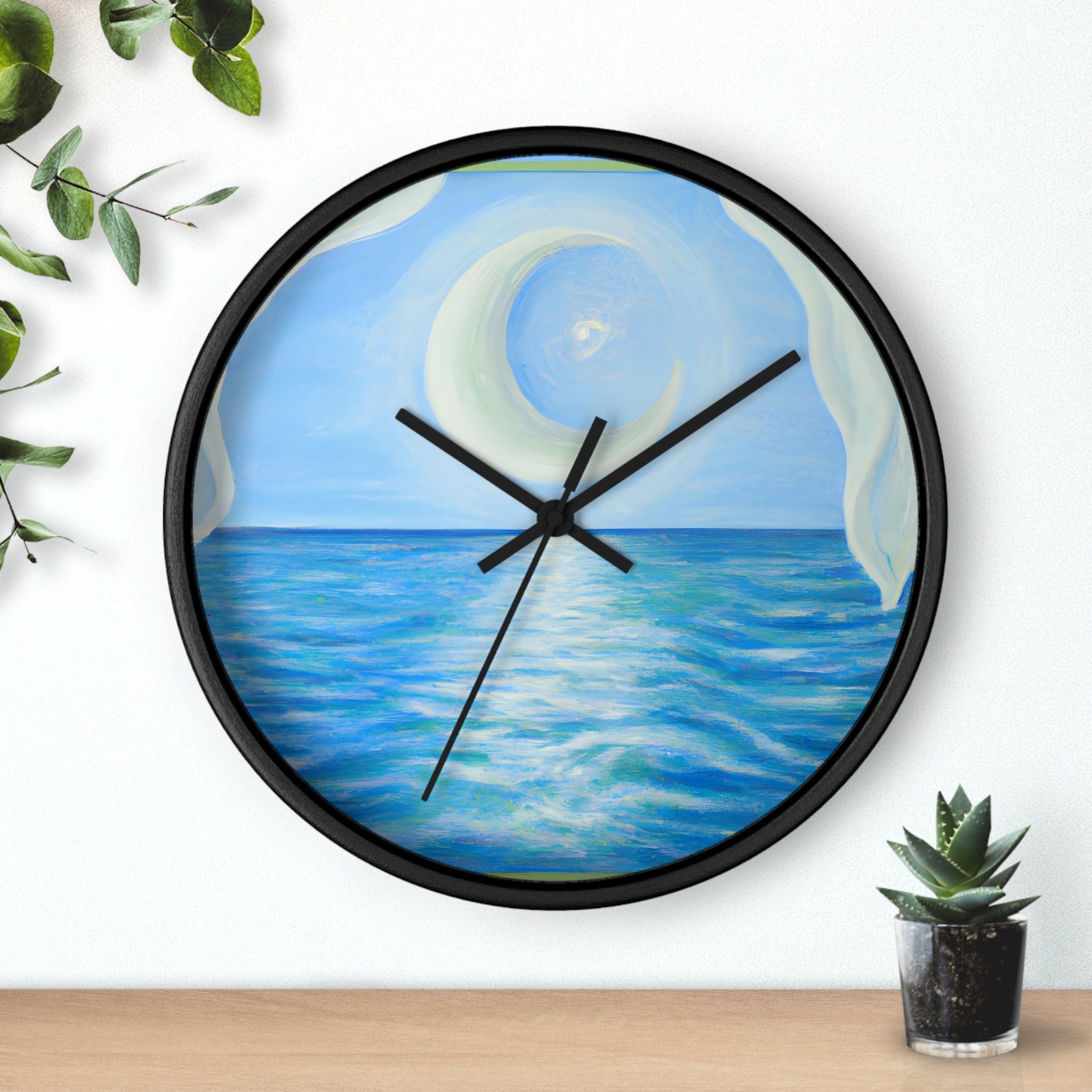 Tranquiline — Silent Wall Clock Black / Black / 10"