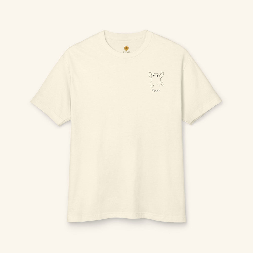 Yippee Autism Creature Tee - Sensory-Friendly Ivory Calm / S