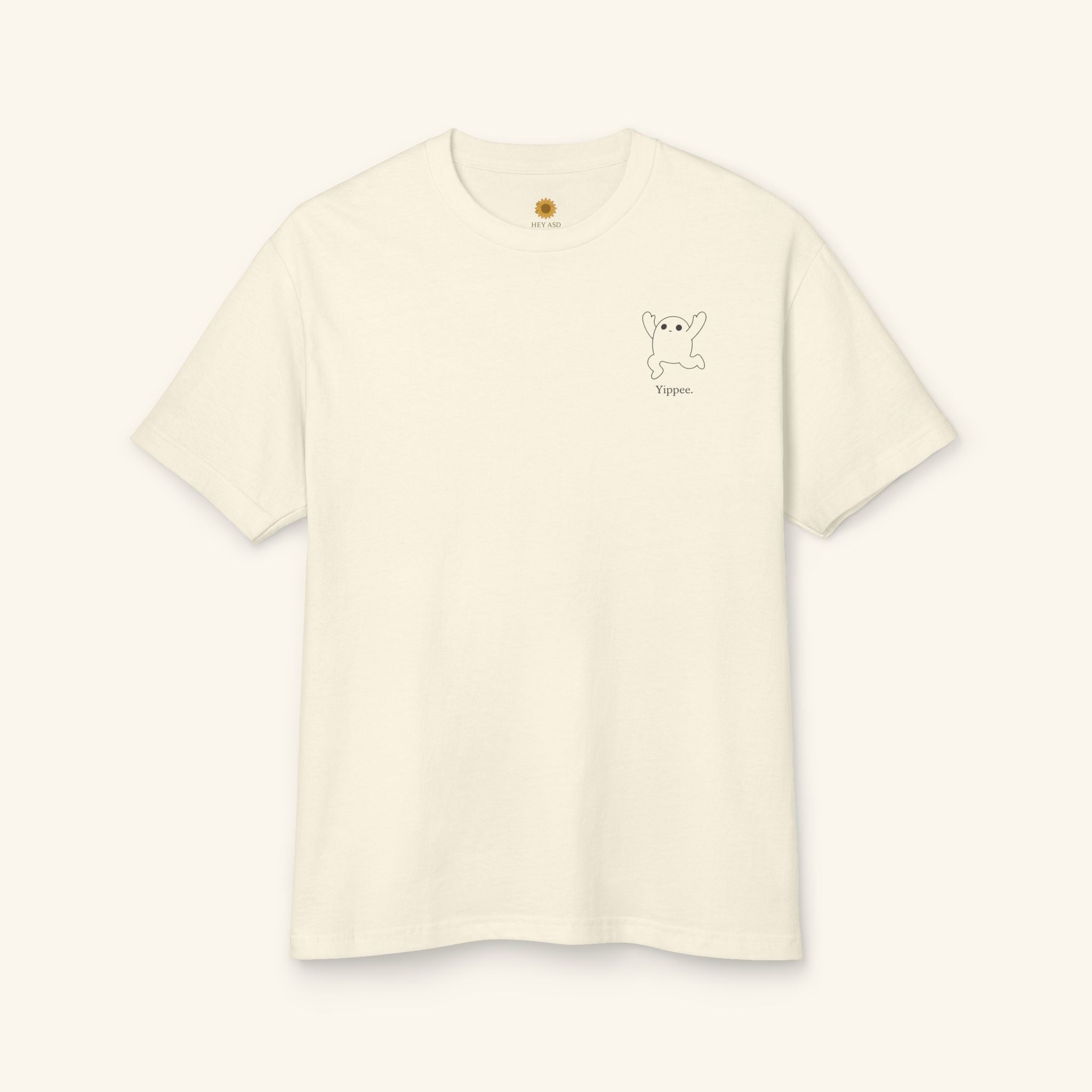 Yippee Autism Creature Tee - Sensory-Friendly Ivory Calm / S