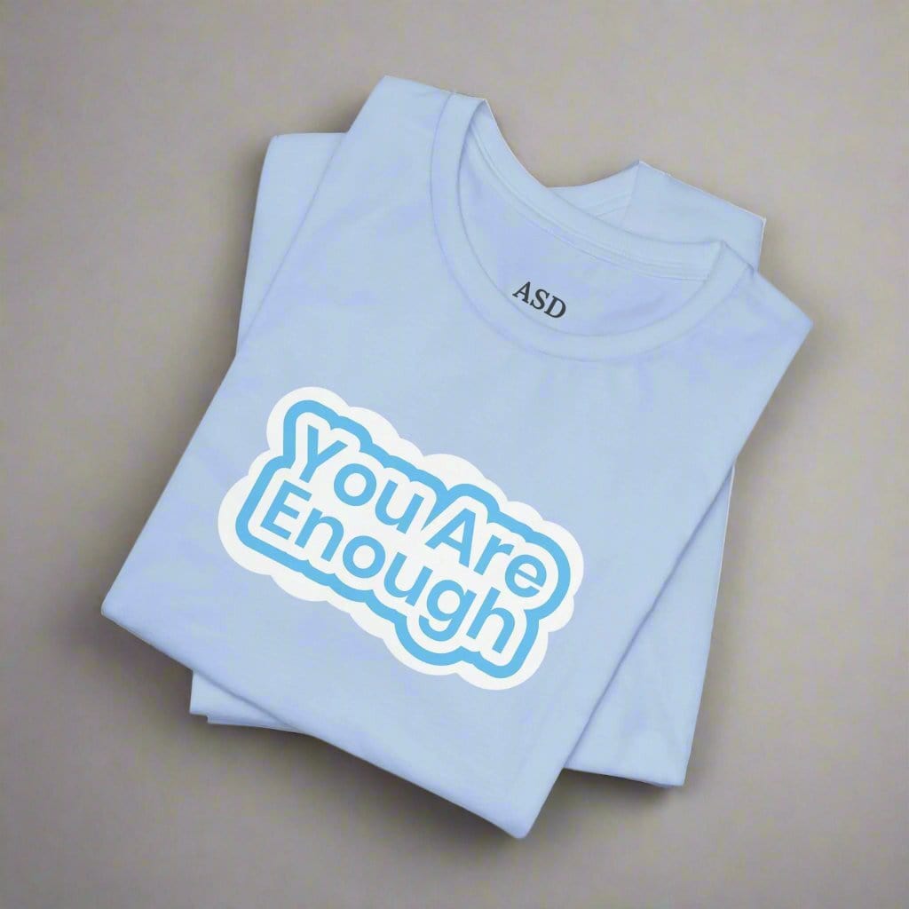You Are Enough Sensory Tee Baby Blue / S