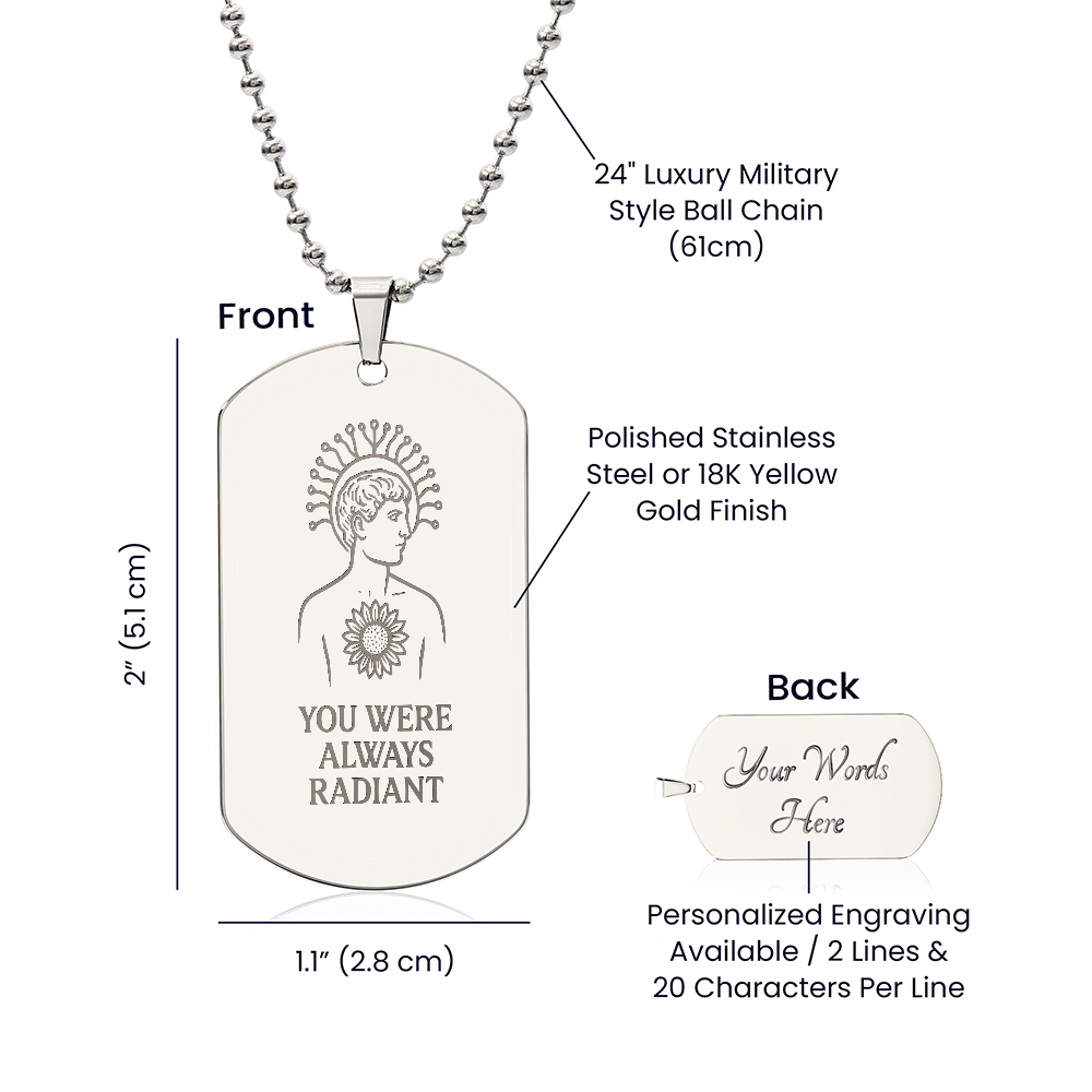 You Were Always Radiant – Autism Tag Necklace - heyasd.com